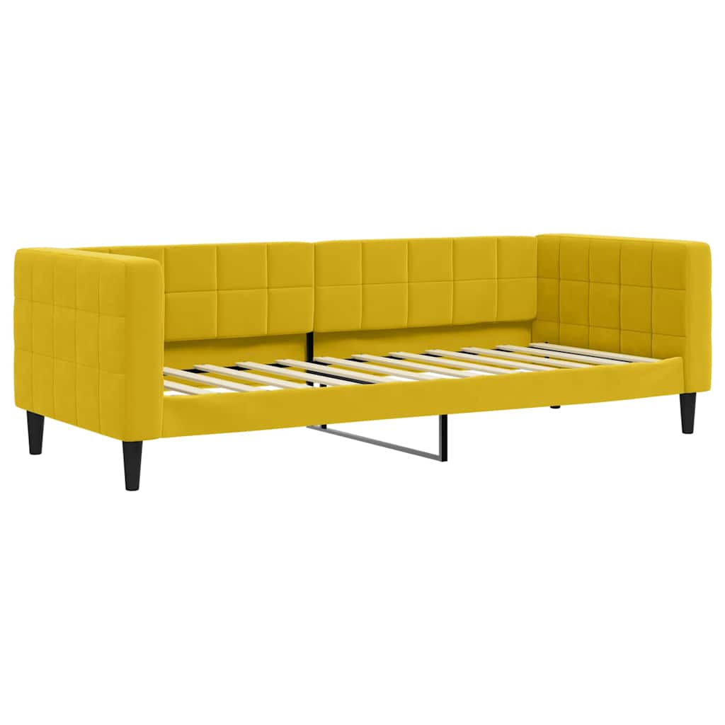 Letto da Giorno Giallo 80x200 cm in Velluto | homemem39
