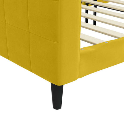 Letto da Giorno Giallo 80x200 cm in Velluto | homemem39