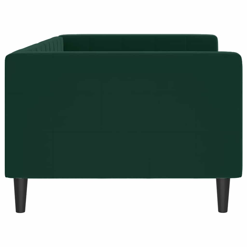 Letto da Giorno Verde Scuro 90x200 cm in Velluto