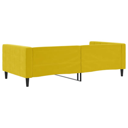 Letto da Giorno Giallo 100x200 cm in Velluto - homemem39