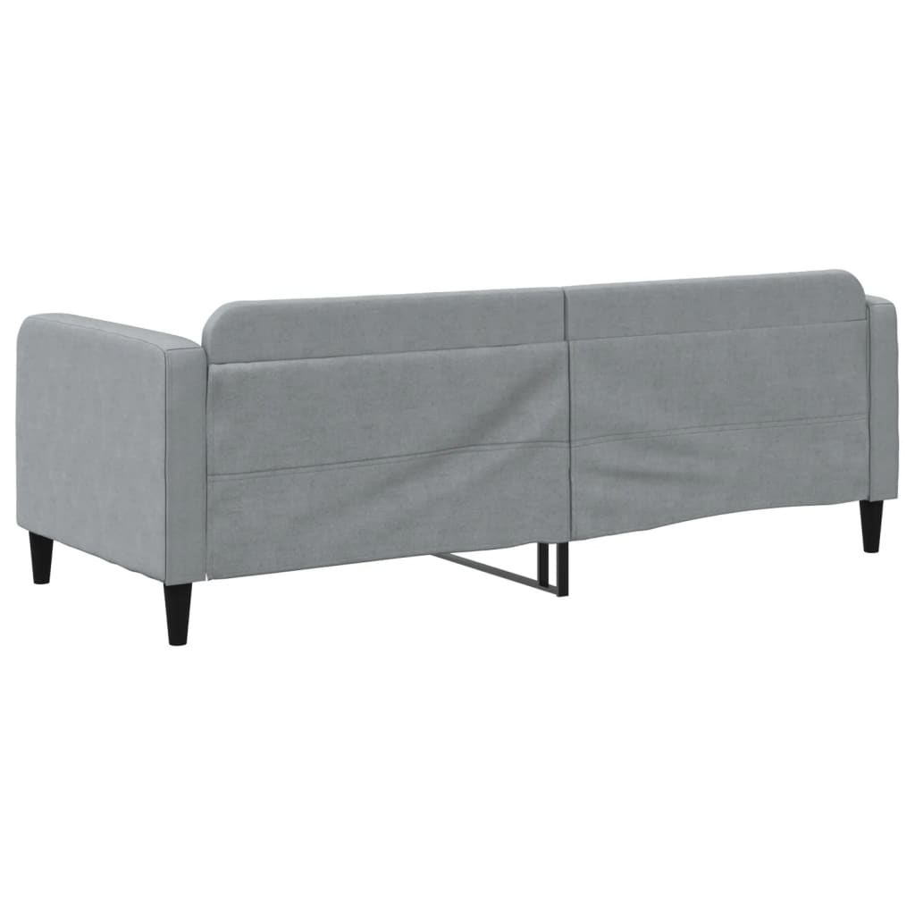 Letto da Giorno Grigio Chiaro 80x200 cm in Tessuto - homemem39