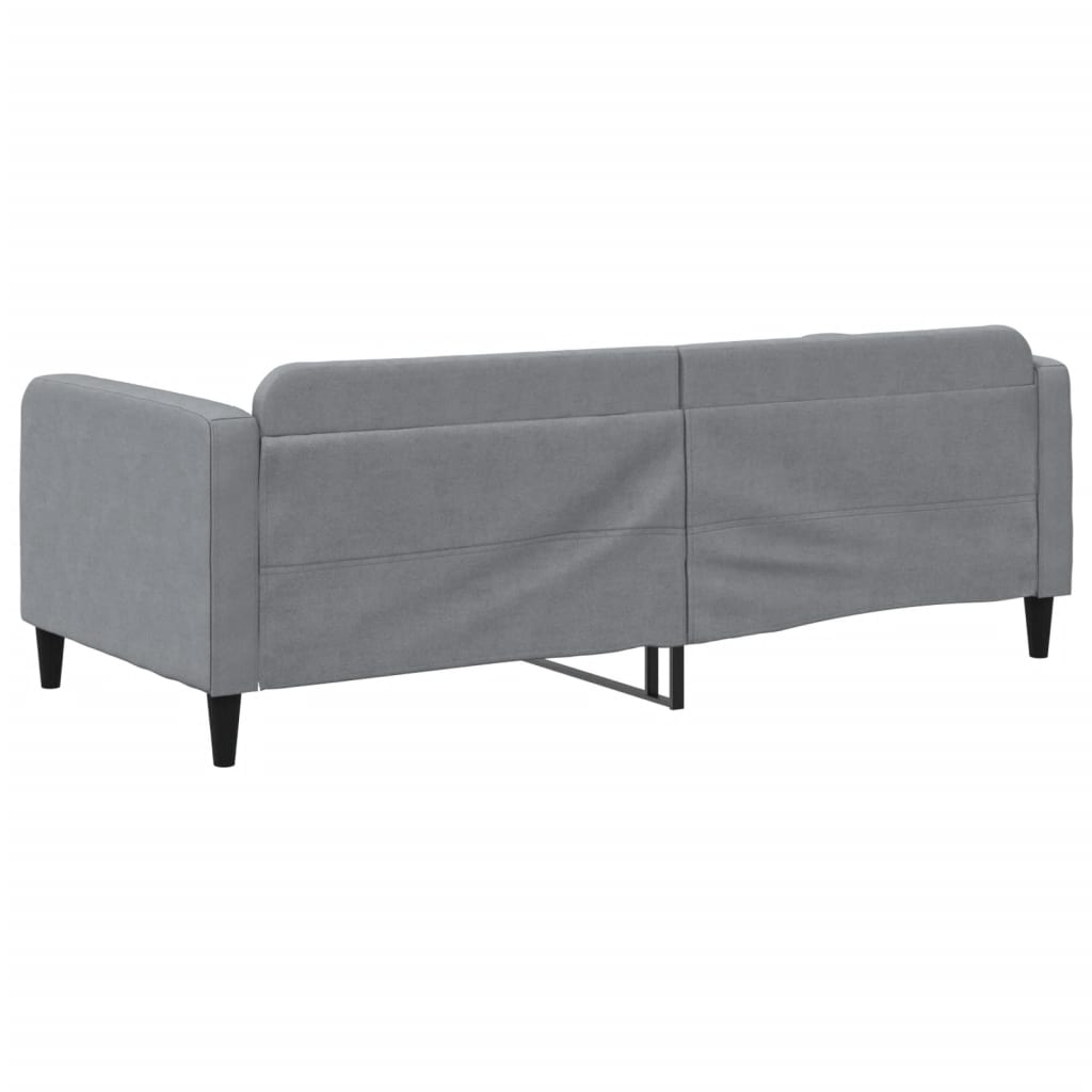 Letto da Giorno Grigio Chiaro 90x190 cm in Tessuto - homemem39