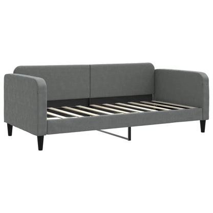 Letto da Giorno Grigio Scuro 90x190 cm in Tessuto - homemem39