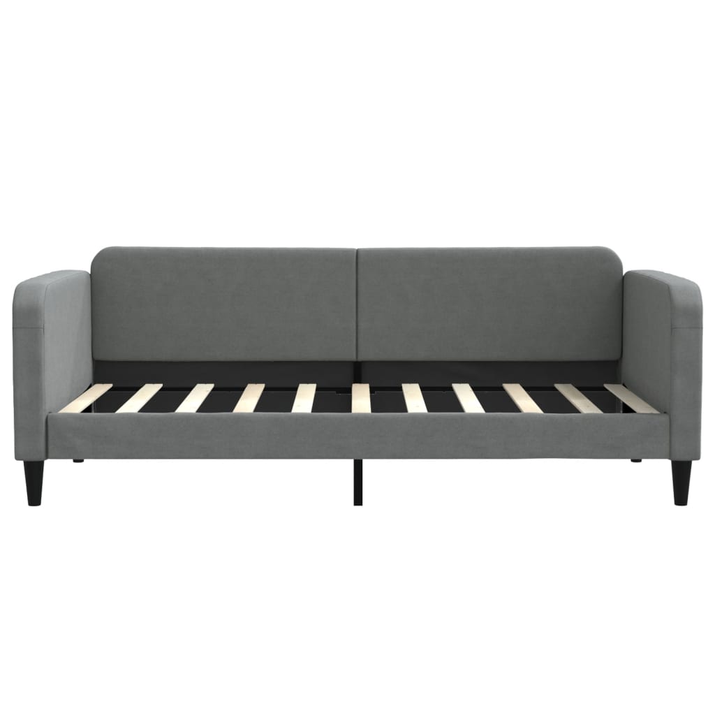 Letto da Giorno Grigio Scuro 90x190 cm in Tessuto - homemem39
