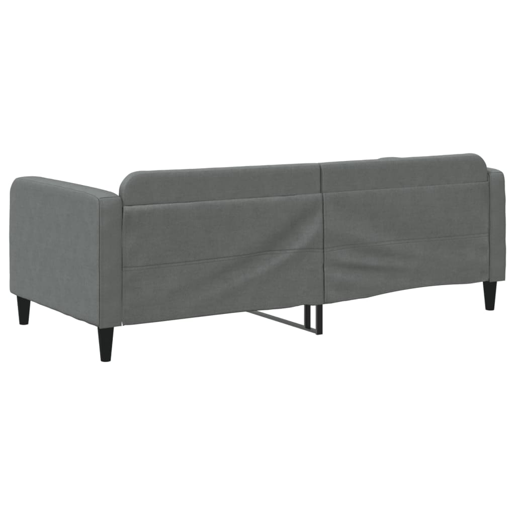 Letto da Giorno Grigio Scuro 90x190 cm in Tessuto - homemem39