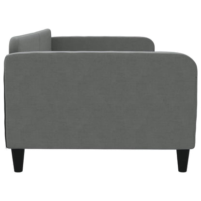 Letto da Giorno Grigio Scuro 100x190 cm in Tessuto
