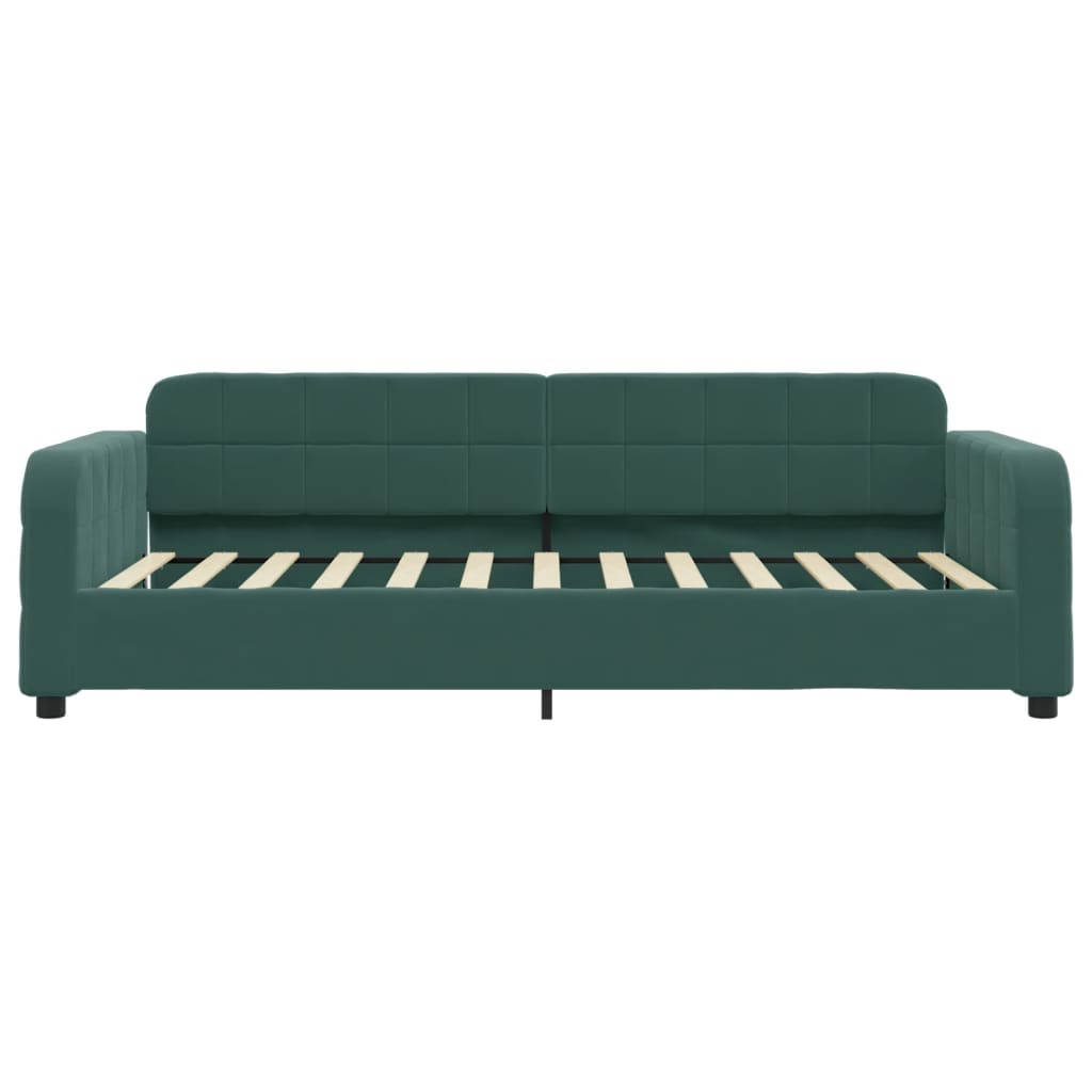 Letto da Giorno Verde Scuro 80x200 cm in Velluto - homemem39