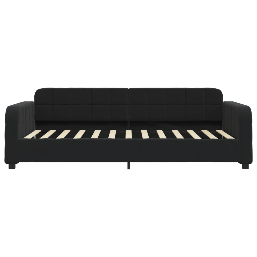 Letto da Giorno Nero 80x200 cm in Velluto | homemem39