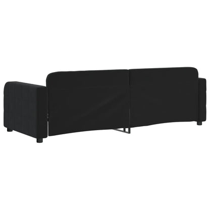Letto da Giorno Nero 80x200 cm in Velluto | homemem39