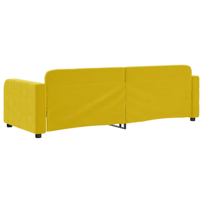Letto da Giorno Giallo 80x200 cm in Velluto - homemem39