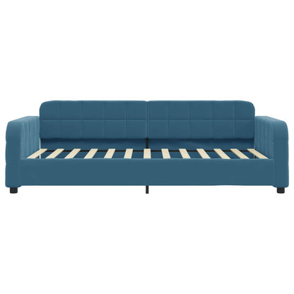 Letto da Giorno Blu 90x200 cm in Velluto - homemem39
