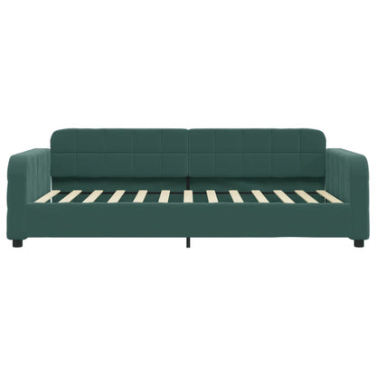Letto da Giorno Verde Scuro 90x200 cm in Velluto - homemem39