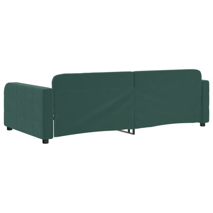 Letto da Giorno Verde Scuro 90x200 cm in Velluto - homemem39