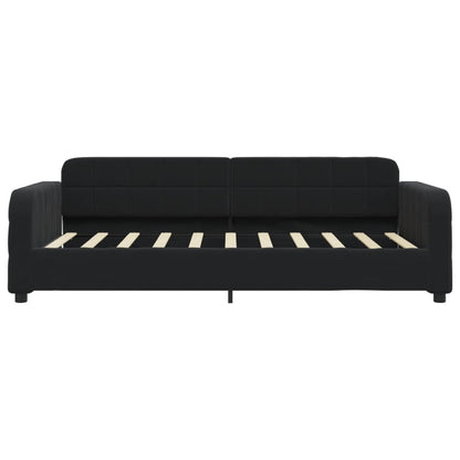 Letto da Giorno Nero 90x190 cm in Velluto