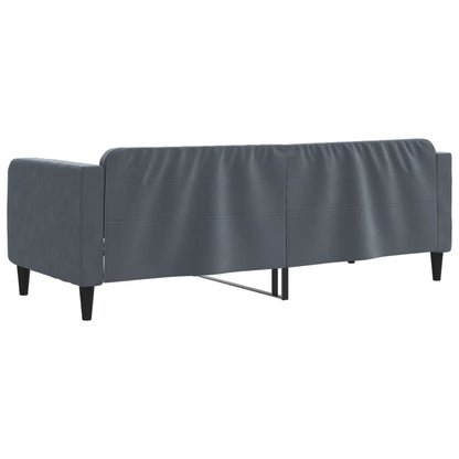 Letto da Giorno Grigio Scuro 80x200 cm in Velluto - homemem39
