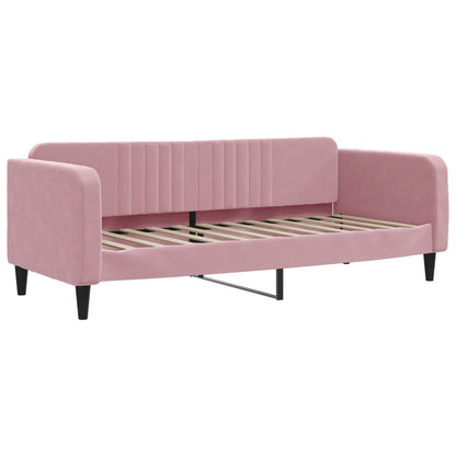 Letto da Giorno Rosa 80x200 cm in Velluto - homemem39