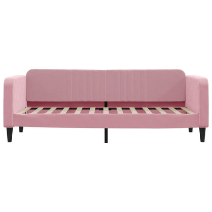 Letto da Giorno Rosa 80x200 cm in Velluto - homemem39