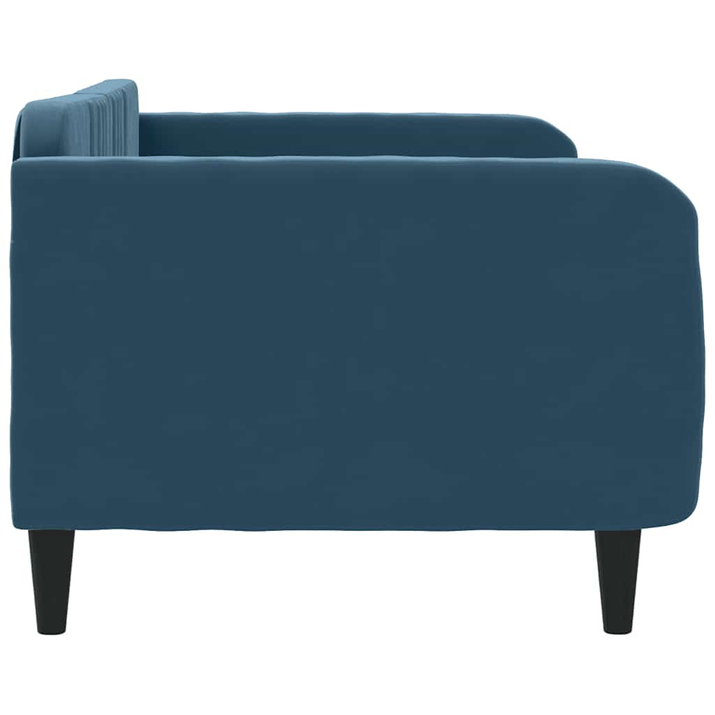 Letto da Giorno Blu 90x200 cm in Velluto