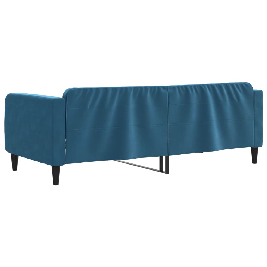 Letto da Giorno Blu 90x200 cm in Velluto - homemem39