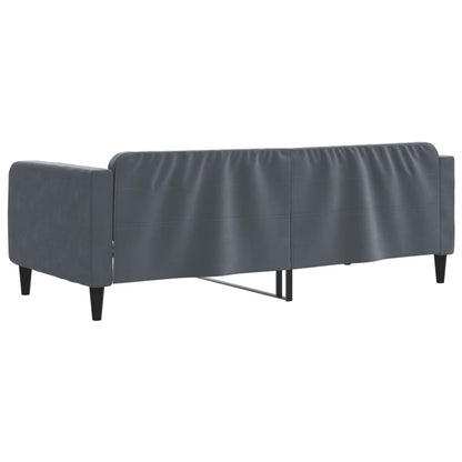 Letto da Giorno Grigio Scuro 90x200 cm in Velluto - homemem39