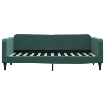 Letto da Giorno Verde Scuro 90x200 cm in Velluto - homemem39
