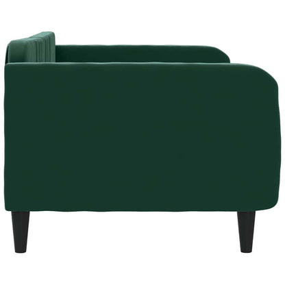 Letto da Giorno Verde Scuro 90x200 cm in Velluto