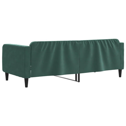 Letto da Giorno Verde Scuro 90x200 cm in Velluto - homemem39