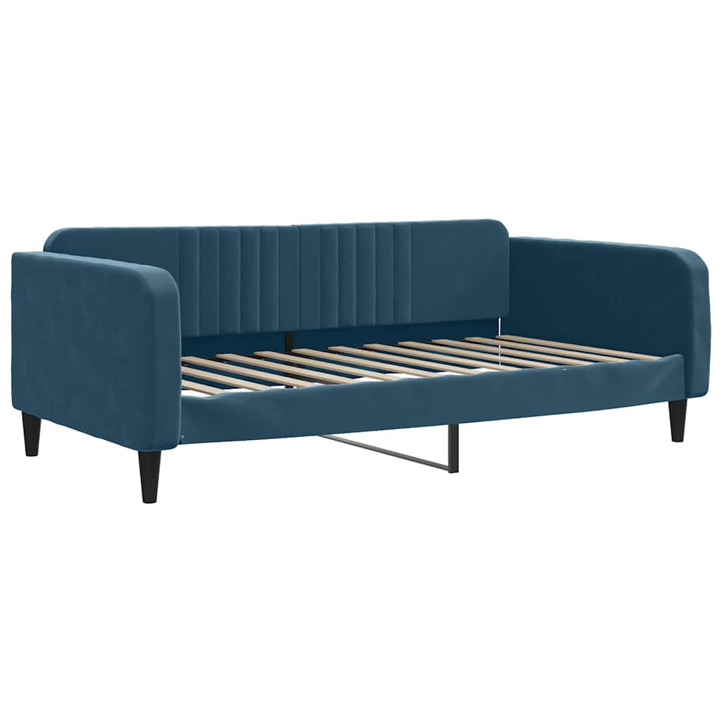 Letto da Giorno Blu 100x200 cm in Velluto | homemem39
