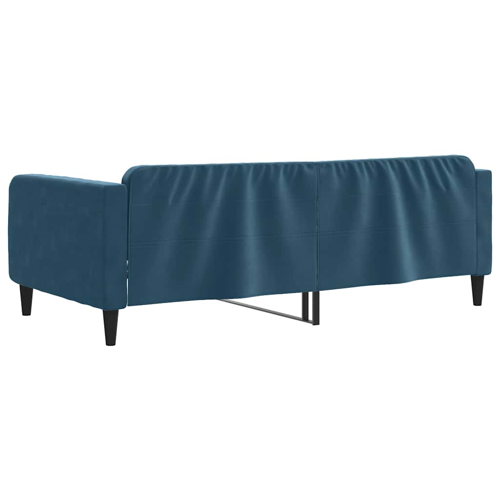 Letto da Giorno Blu 100x200 cm in Velluto | homemem39
