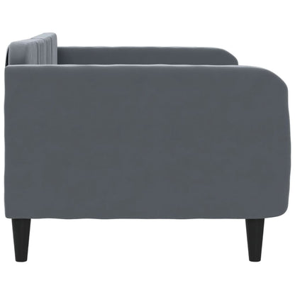 Letto da Giorno Grigio Scuro 100x200 cm in Velluto