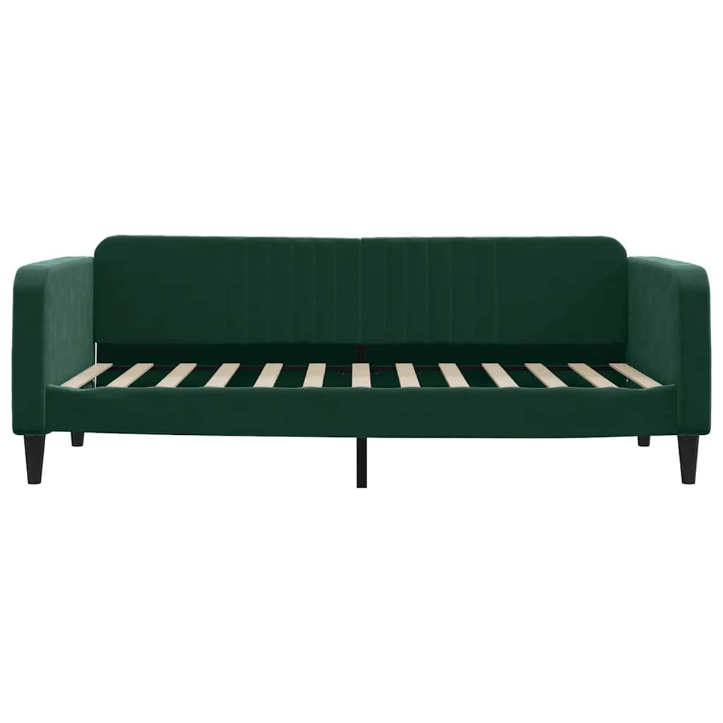 Letto da Giorno Verde Scuro 100x200 cm in Velluto | homemem39