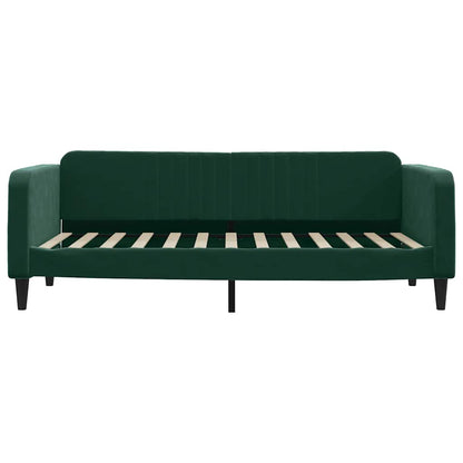 Letto da Giorno Verde Scuro 100x200 cm in Velluto | homemem39