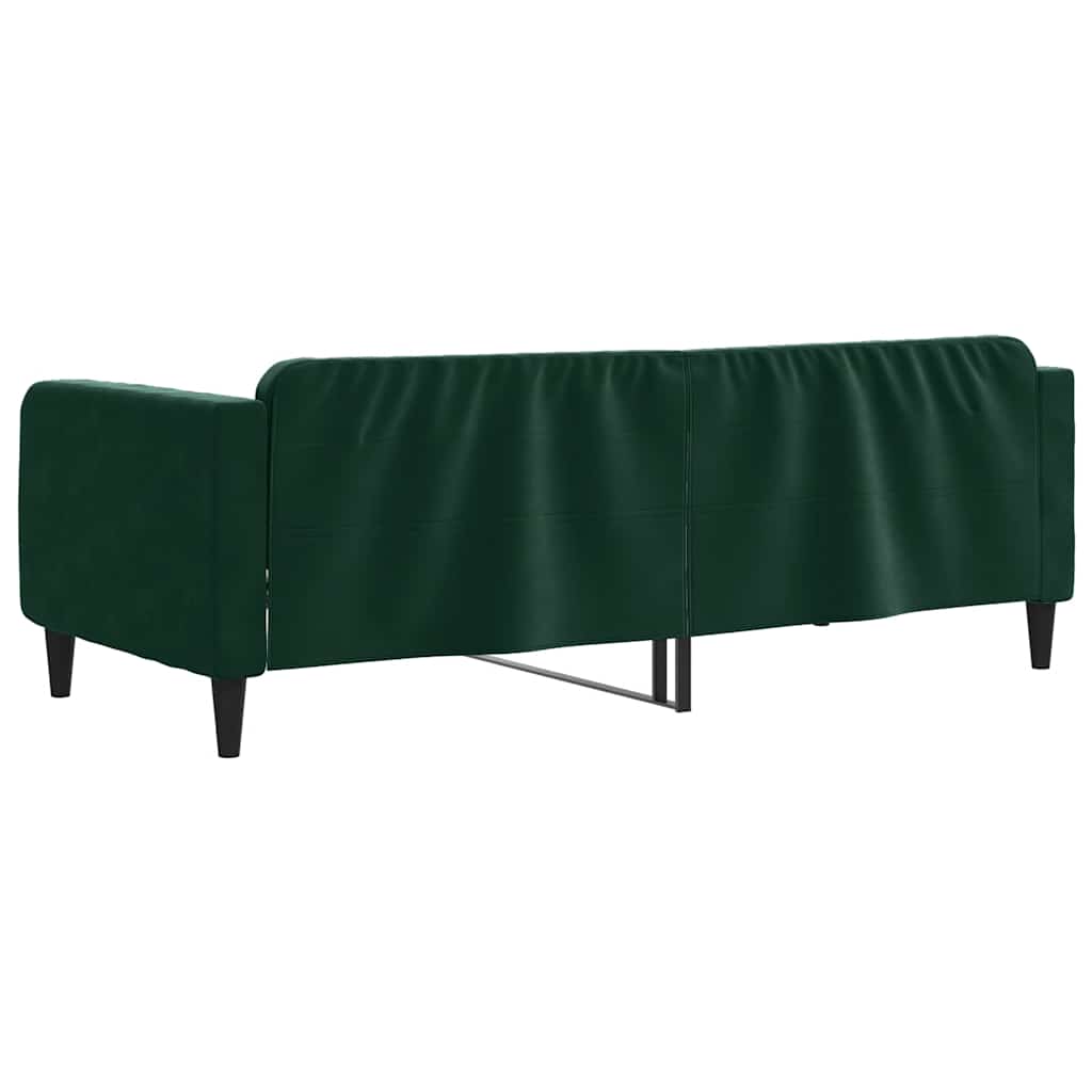 Letto da Giorno Verde Scuro 100x200 cm in Velluto | homemem39