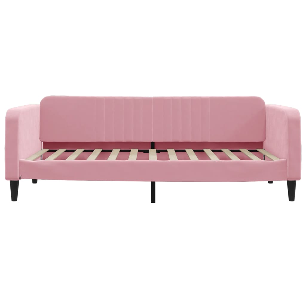 Letto da Giorno Rosa 100x200 cm in Velluto