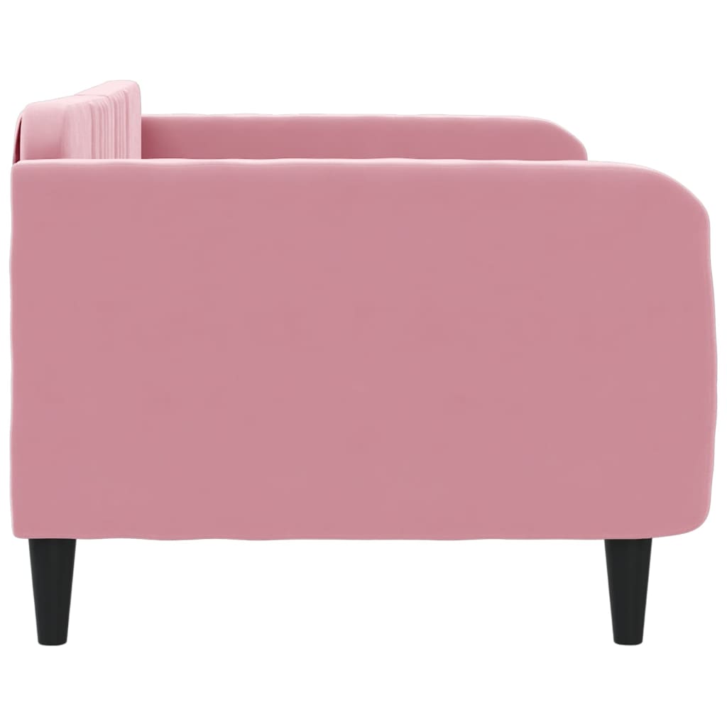 Letto da Giorno Rosa 100x200 cm in Velluto