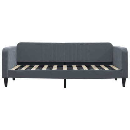 Letto da Giorno Grigio Scuro 90x190 cm in Velluto | homemem39