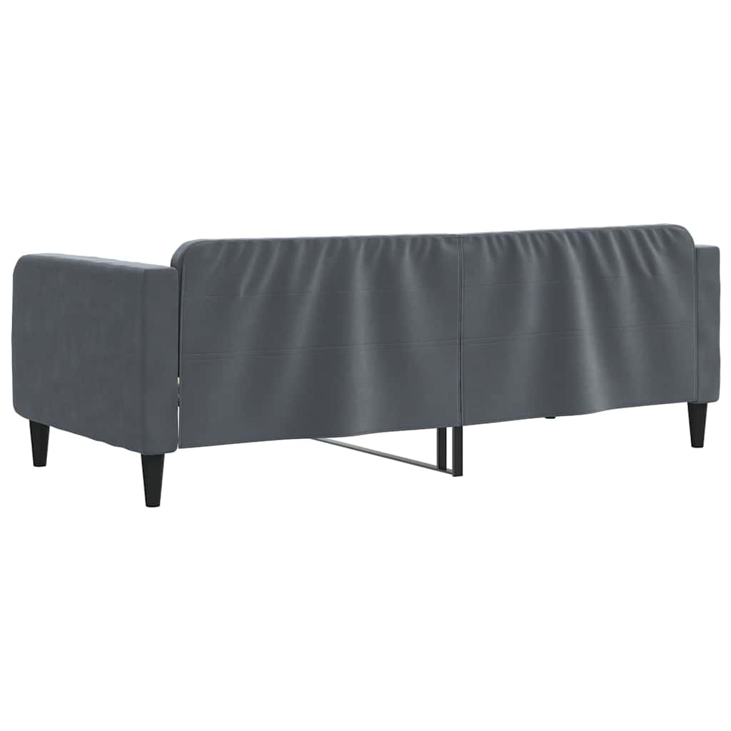 Letto da Giorno Grigio Scuro 90x190 cm in Velluto | homemem39