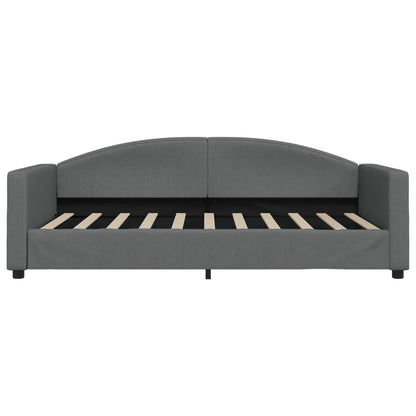 Letto da Giorno Grigio Scuro 100x190 cm in Tessuto | homemem39