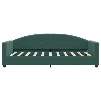 Letto da Giorno Verde Scuro 80x200 cm in Velluto - homemem39