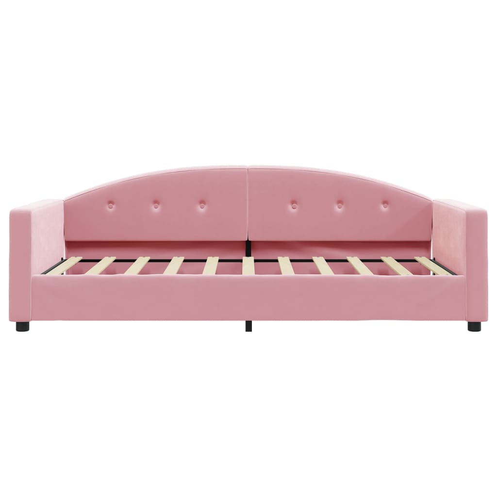 Letto da Giorno Rosa 80x200 cm in Velluto | homemem39