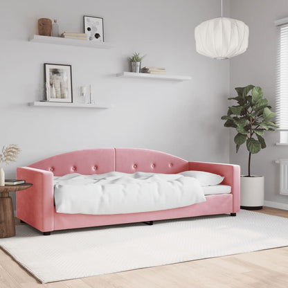 Letto da Giorno Rosa 80x200 cm in Velluto | homemem39