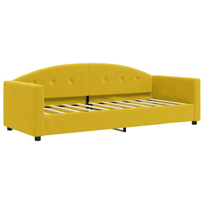 Letto da Giorno Giallo 80x200 cm in Velluto | homemem39