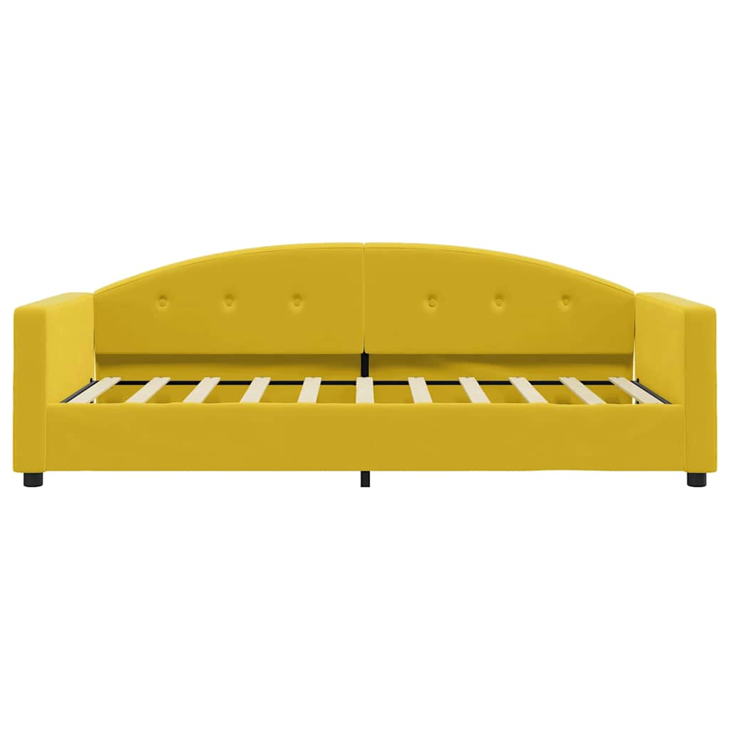 Letto da Giorno Giallo 80x200 cm in Velluto | homemem39