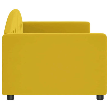 Letto da Giorno Giallo 80x200 cm in Velluto