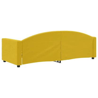 Letto da Giorno Giallo 80x200 cm in Velluto | homemem39