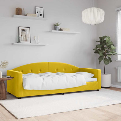 Letto da Giorno Giallo 80x200 cm in Velluto | homemem39