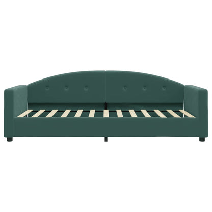 Letto da Giorno Verde Scuro 90x200 cm in Velluto - homemem39