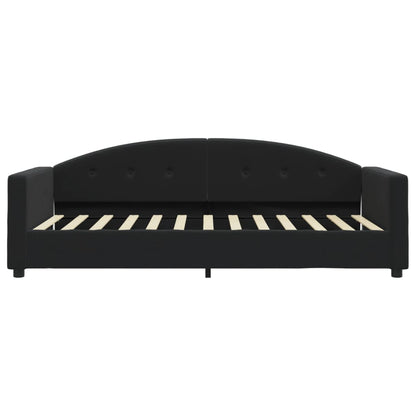 Letto da Giorno Nero 90x200 cm in Velluto