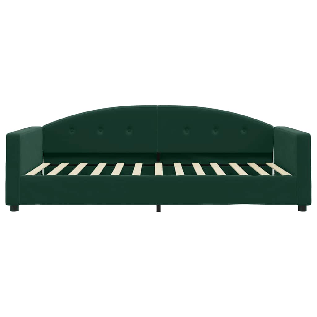 Letto da Giorno Verde Scuro 100x200 cm in Velluto | homemem39
