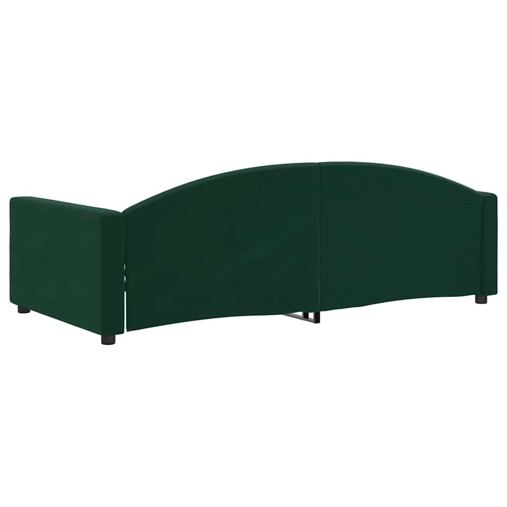 Letto da Giorno Verde Scuro 100x200 cm in Velluto | homemem39